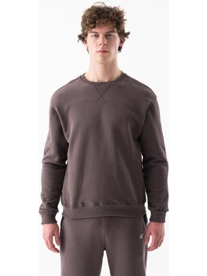 Erkek Sıfır Yakalı Bol Kesim Eşofman Üstü