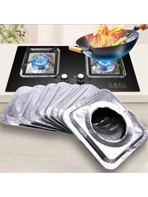 Eco Lounge Kare Ocak Üstü Yağ Koruyucu Alüminyum Levha 23*23 cm 10 Adet