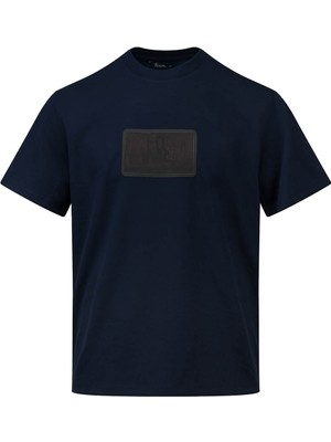 Hatemoğlu Lacivert Regular Fit Bisiklet Yaka Tişört