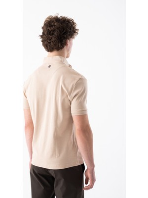 Erkek Yarım Fermuarlı ve Kısa Kollu Tişört