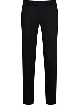 Hatemoğlu Siyah Regular Fit Yandan Cepli Kumaş Pantolon