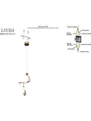 Lucea Petrosa K.boy Ledlı Sarkıt 3000-6000K 15W