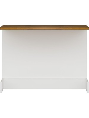 Alvinka Mutfak Ada Modül 120CM Beyaz - Ahşap Tezgah Mdf