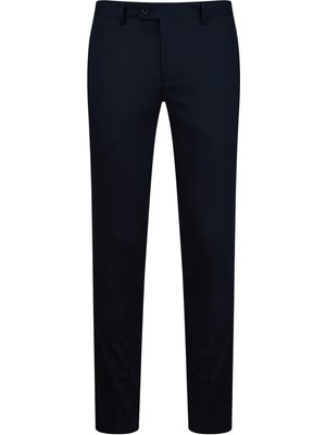 Hatemoğlu Lacivert Slim Fit Yandan Cepli Kumaş Pantolon