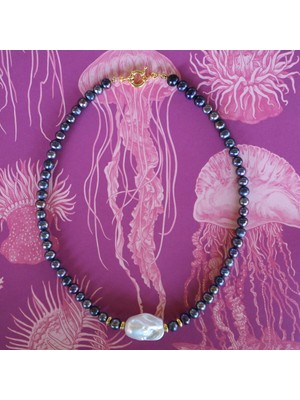 Noir Pearl Siyah Inciler Ile Barok Inci Kolye