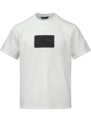 Hatemoğlu Beyaz Regular Fit Bisiklet Yaka Tişört