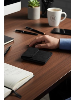 Morika Hotel & Home Textile Süet Suni Deri Erkek Cüzdan