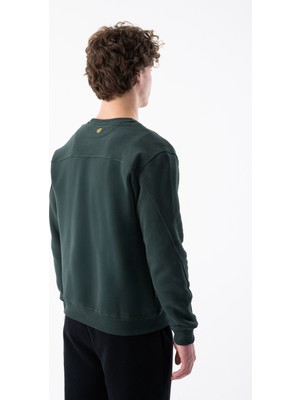 Erkek Sıfır Yakalı Bol Kesim Eşofman Üstü