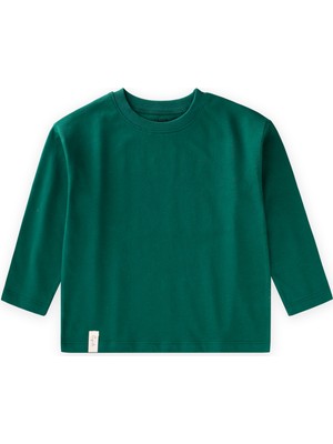 Cigit Mevsimlik Basic T-Shırt 2-10 Yaş Zümrüt Yeşili