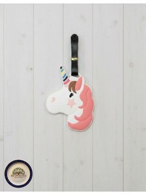 Hesperides Souvenirs Unicorn Figürlü Silikon Valiz Çanta Etiket Isimliği