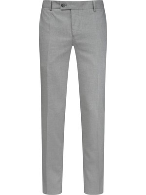 Hatemoğlu Gri Regular Fit Yandan Cepli Kumaş Pantolon