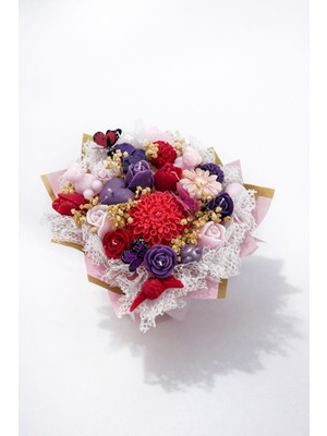 Kamira Dekoratif Çiçek Mum Buketi | El Yapımı, Şık ve Özel Tasarım