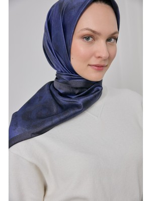 Silk Home Morcivert Etnik Desen Parlak Shiny Eşarp 75013-02