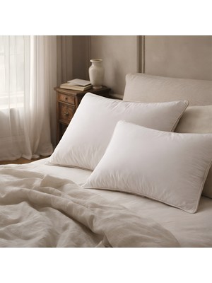 Penelope Çift Konfor Kaz Tüyü 2li Yastık Seti