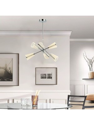 Lucea Macao 6 Lı Krom Ledlı Avıze 3000K