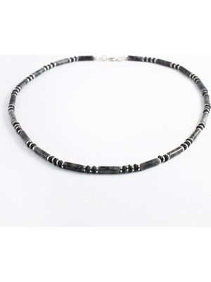 Hero Spektrolit Taşı ve Lav Taşlı Kolye