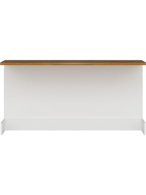 Alvinka Mutfak Ada Modül 180CM Beyaz - Ahşap Tezgah Mdf