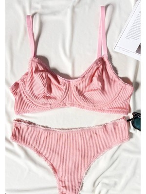 Nivolia Douce Soft Touch Pamuklu Balenli Kaşkorse Sütyen Takımı