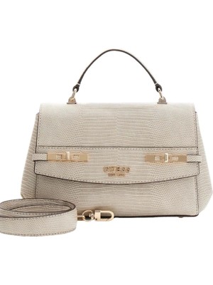 Guess Melinda Üstten Saplı Kapaklı Kadın Bej Omuz Çantası HWKL9933200-LTA