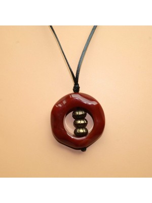 Roots Kırmızı Yemen Akik Kolye