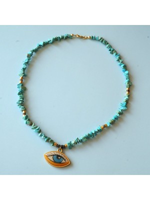 Eyes Turkuaz Kolye