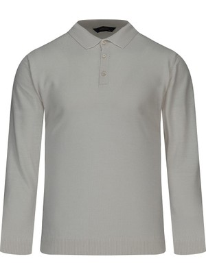 Hatemoğlu Taş Regular Fit Polo Yaka Yünlü Kazak