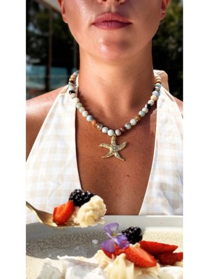 Sonya Amazonit Taşı Kolye