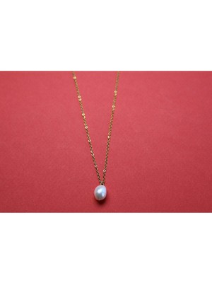 Çelik Zincirli Inci Kolye