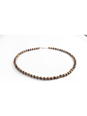 Kaplan Gözü Taşlı Kolye