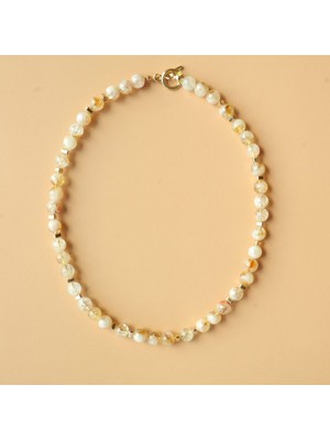 Helia – Sitrin Taşlı Kolye