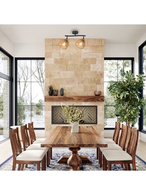 Lucea Vada 2 Lı Siyah Plafonyer 2XE27