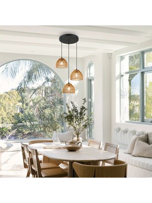 Lucea Zerfa 3 Lu Siyah Avize 3XE27