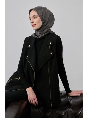 Silk Home Antrasit Etnik Desen Parlak Shiny Eşarp 75013-21