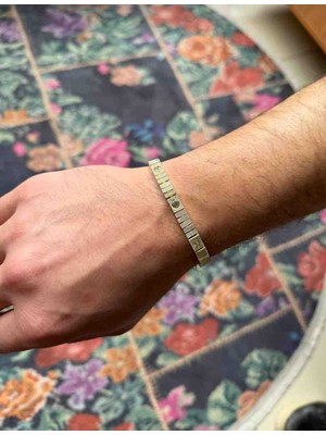 Güneş Takı 14K Ctr Love Erkek Model Çelik Bileklik