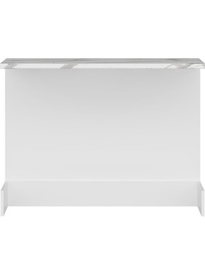 Alvinka Mutfak Ada Modül 120CM Beyaz - Mermer Tezgah Suntalam