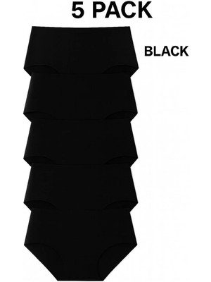 Adeniz 5’li Paket Extra Yüksek Bel Lazer Kesim Toparlayıcı Bikini Külot – Iz Yapmaz, Dikişsiz, Esnek