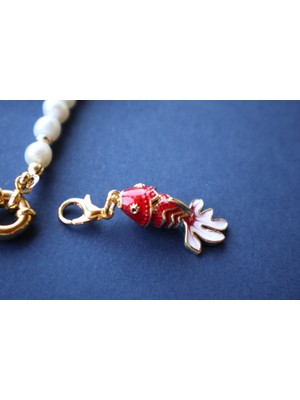 Koi Balığı Orta Boy Kırmızı Golden Fish Charm