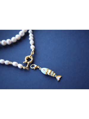Lucky Fish Orta Boy Mavi Charm