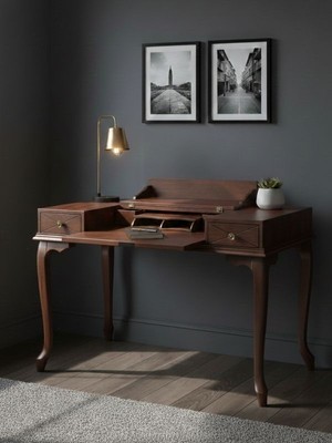 Gazzini Furniture Roma Rustik Klasik Ahşap Çalışma Masası