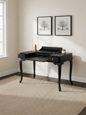 Gazzini Furniture Roma Rustik Klasik Ahşap Çalışma Masası