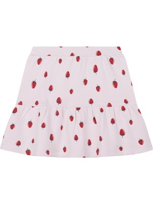 Antebies Organik Pembe Polarlı Kız Çocuk Etek