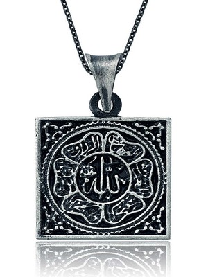 Gümüş Allah Yazılı Kolye