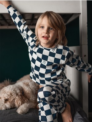 Antebies Organik Lacivert No Bad Days Erkek Çocuk Pijama Takımı