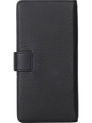 Gp Iguana Coppet 6.7 Inch Uyumlu Deri Kartlıklı Kılıf Erc1 Siyah