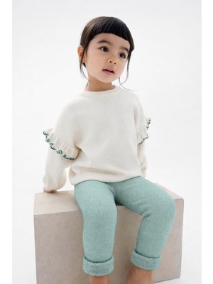 Katia & Bony İçi Havlu Çocuk Tayt Yeşil