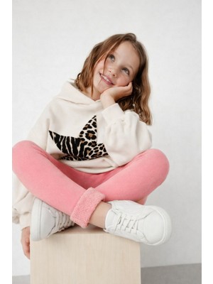 Katia & Bony İçi Havlu Çocuk Tayt Pembe