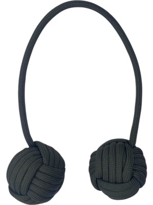 Evvel Aksesuar Haki Örgü Küre Orta Boy