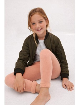 Katia & Bony İçi Havlu Çocuk Tayt Somon