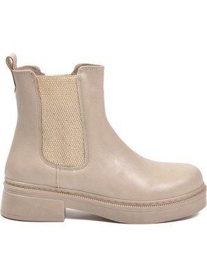 Ayakmod Bej Cilt Içi Polarlı Kadın Bot 209134 Z