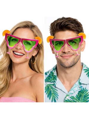 Dinç Store 44 Pembe Margarita Bardak Şeklinde Parti Gözlüğü Dinç Store